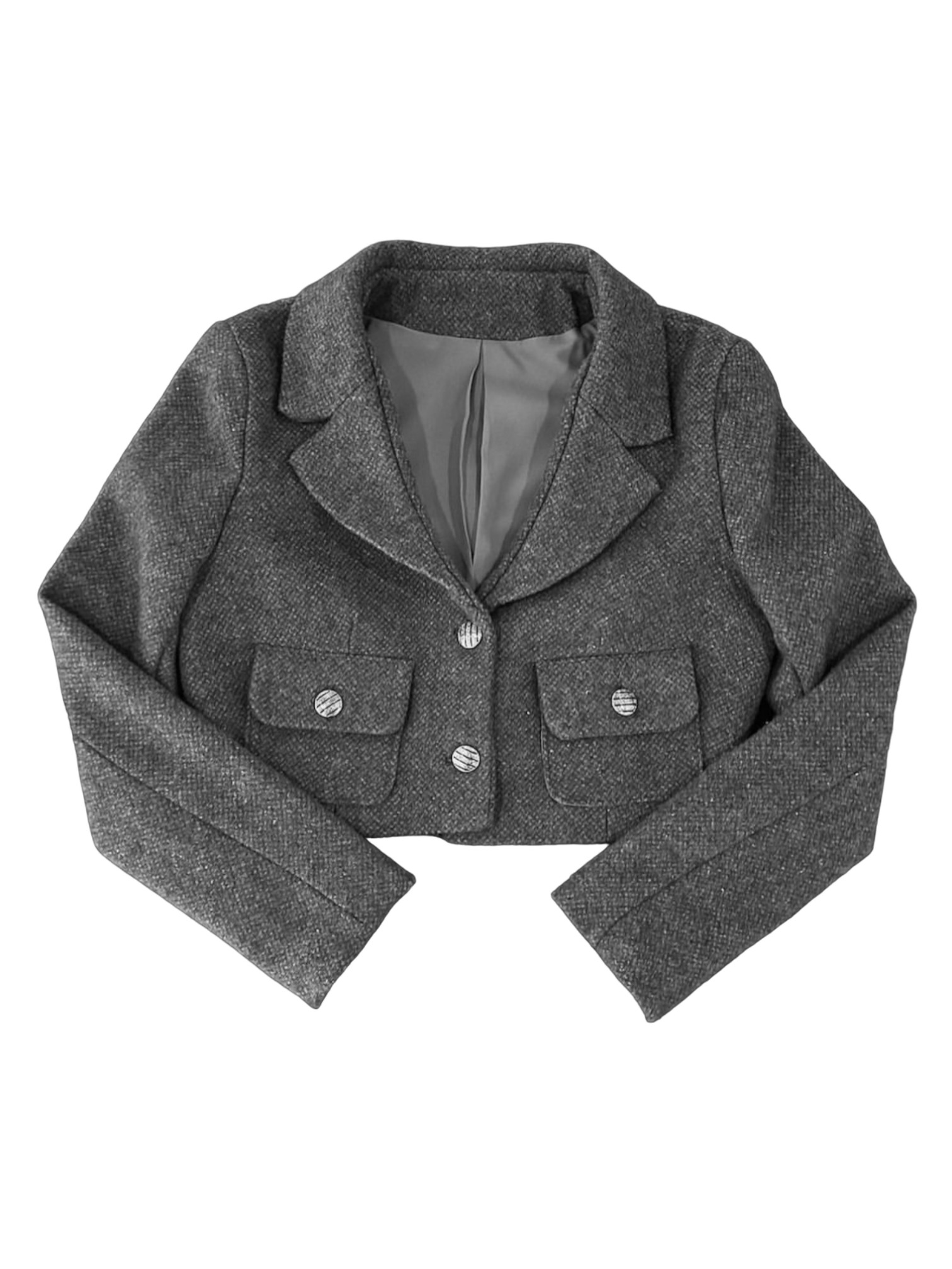 CROPPED TWEED BLAZER