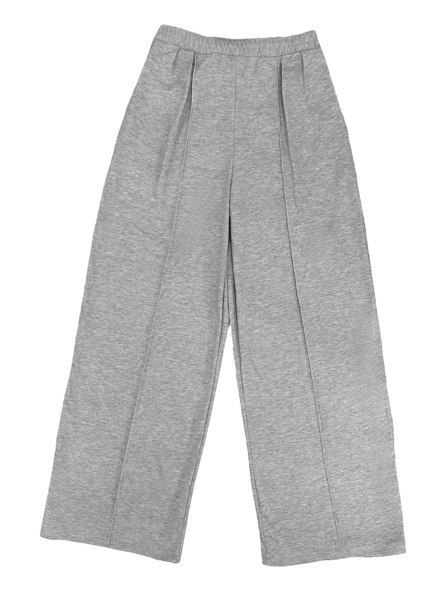 PLEATED SWEATPANTS WITH ELASTIC WAISTBAND