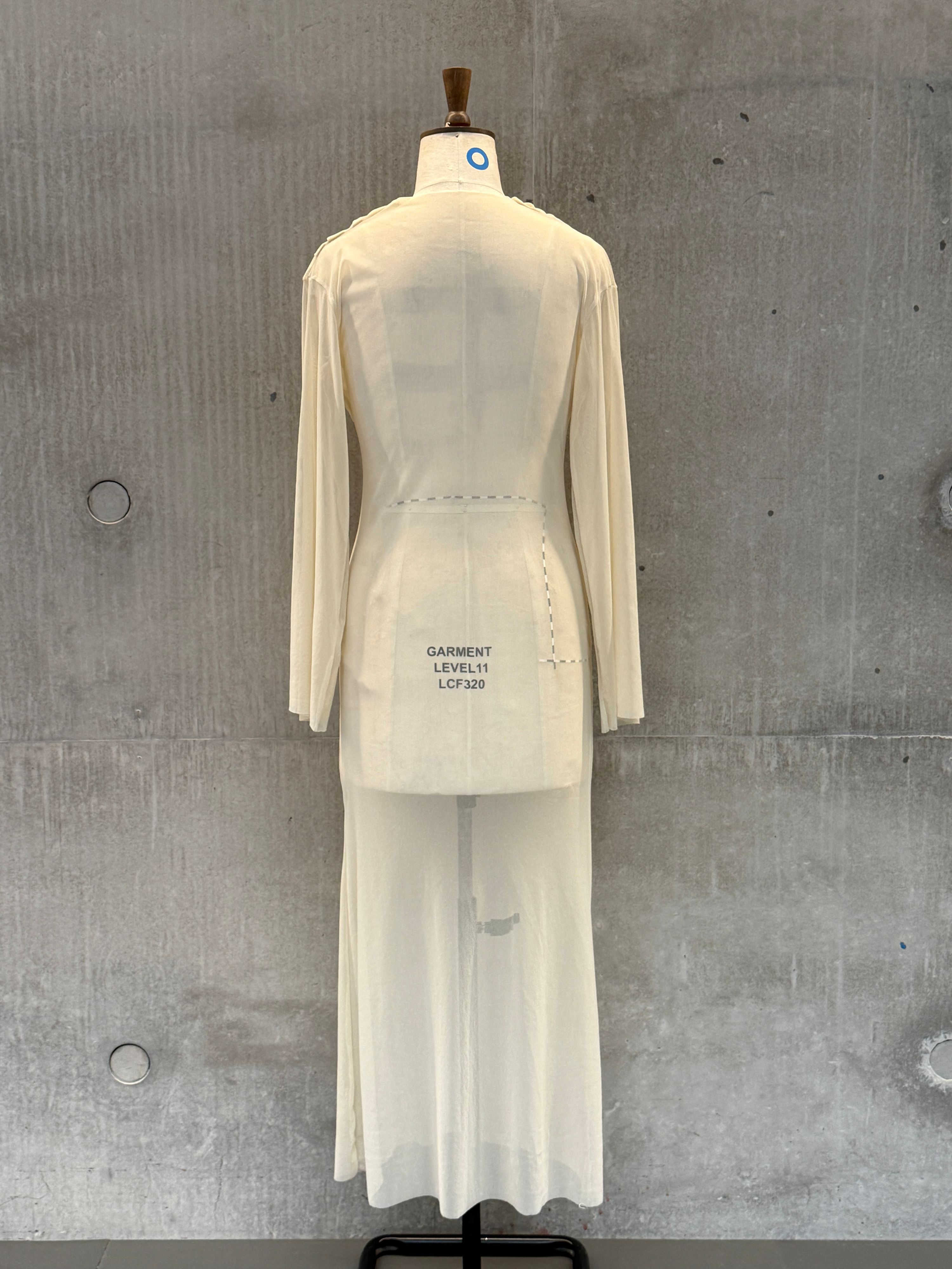 FORM: LAB / DRAPE / SHEER + PLEATED DRESS