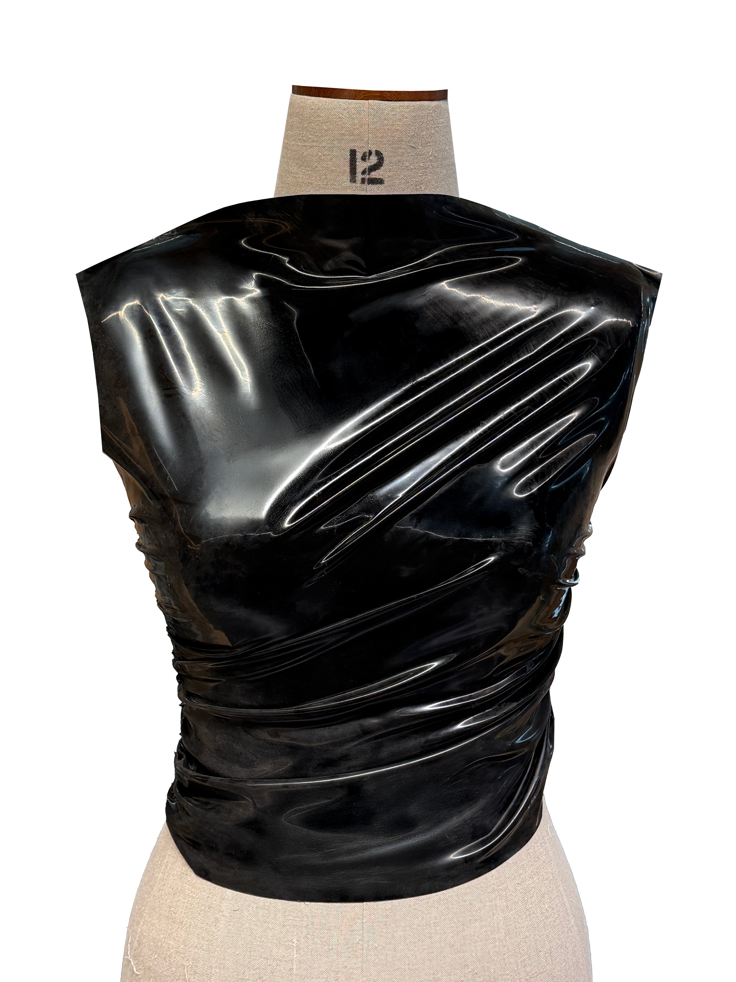 FORM: LAB / DRAPED / LATEX + ASYMMETRICAL TOP