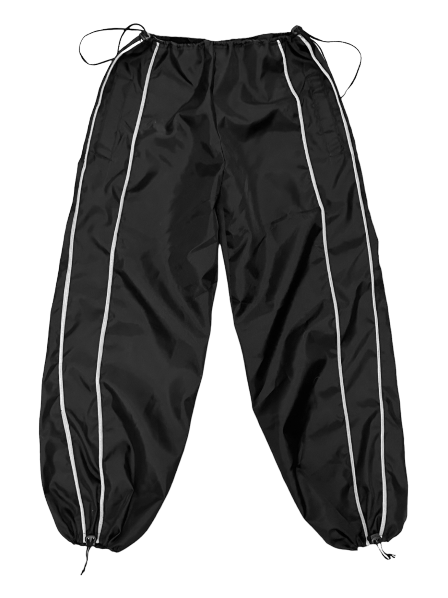 RIPSTOP PARACHUTE TRACK PANTS WITH PIPED DETAILING